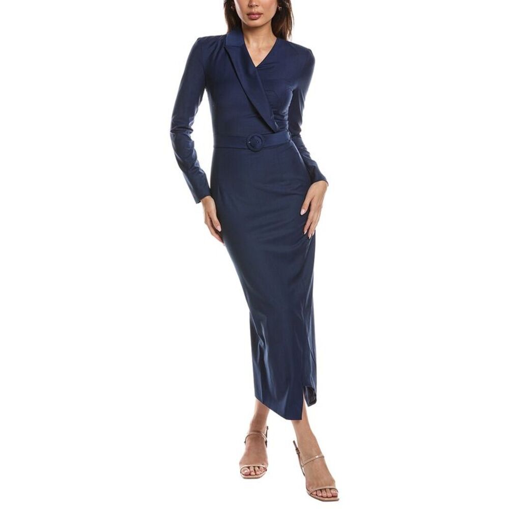 Bgl Womens Wool-Blend Midi Dress, Blue